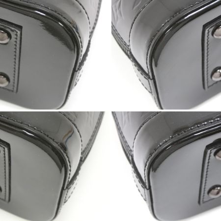  LOUIS VUITTON ルイヴィトン ハンドバッグ ヴェルニ ノワールマニエティック ストラップ付 M90063 ブラック