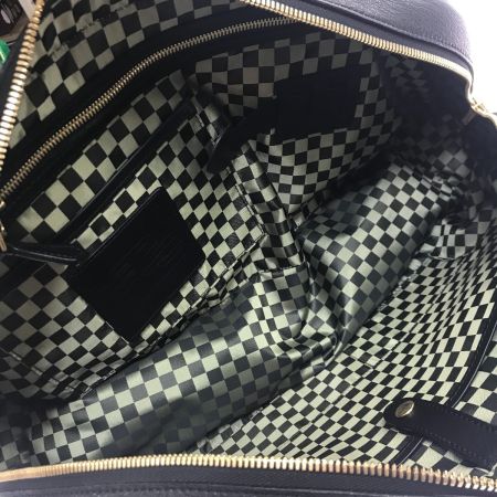  GEKKO×SOMES ボストンバッグ パドロック＆鍵付 金具破損あり ブラック