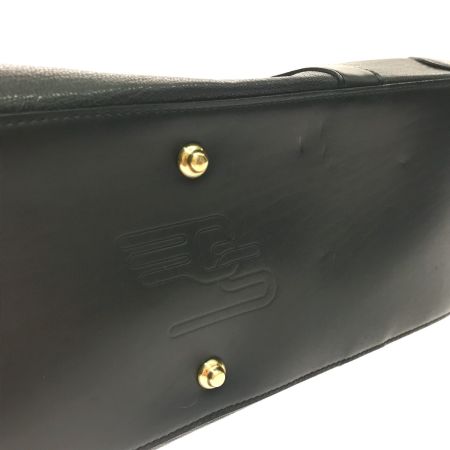  GEKKO×SOMES ボストンバッグ パドロック＆鍵付 金具破損あり ブラック