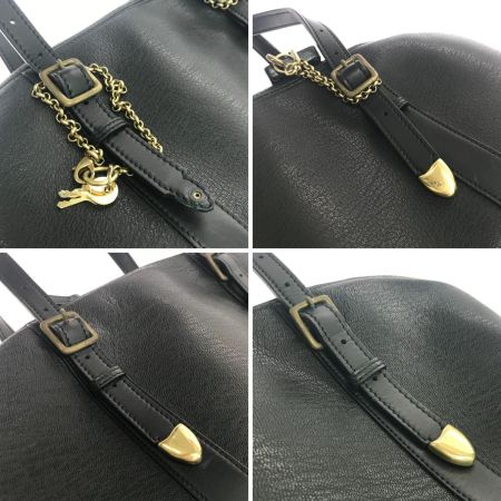  GEKKO×SOMES ボストンバッグ パドロック＆鍵付 金具破損あり ブラック