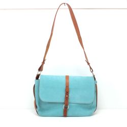 $$ TOMORROW LAND トゥモローランド ショルダーバッグ スカイブルー Bランク