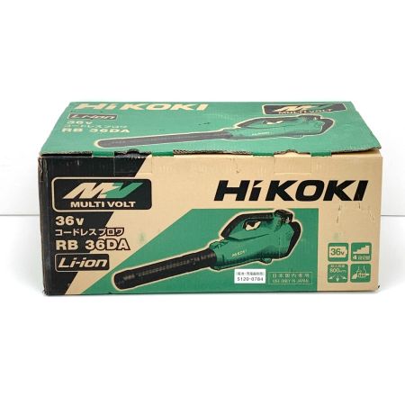  HiKOKI ハイコーキ コードレスブロワ RB36DA 36V  電池/充電器別売 グリーン RB36DA グリーン