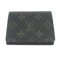 $$ LOUIS VUITTON ルイヴィトン ケース 名刺入れ モノグラム アンヴェロップ・カルト・ドゥ・ヴィジット M62920 ブラウン Bランク