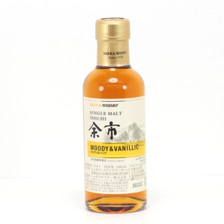 【北海道内限定発送】 NIKKA ニッカウヰスキー シングルモルト余市 WOODY&BANILLIC ウッディ＆バニラ ウイスキー 180ml 55度 箱付 未開栓