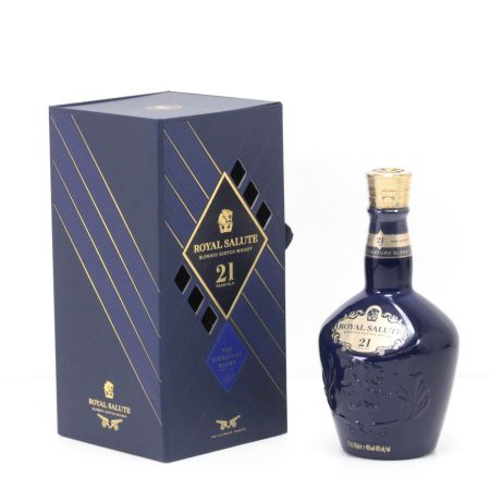  ROYAL SALUTE ロイヤルサルート 21年 シグナチャーブレンド スペシャルエディション 700ml 40度 青陶器 ギフトBOX付 未開栓