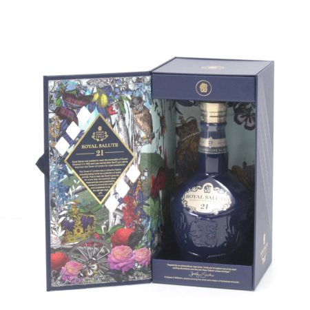  ROYAL SALUTE ロイヤルサルート 21年 シグナチャーブレンド スペシャルエディション 700ml 40度 青陶器 ギフトBOX付 未開栓