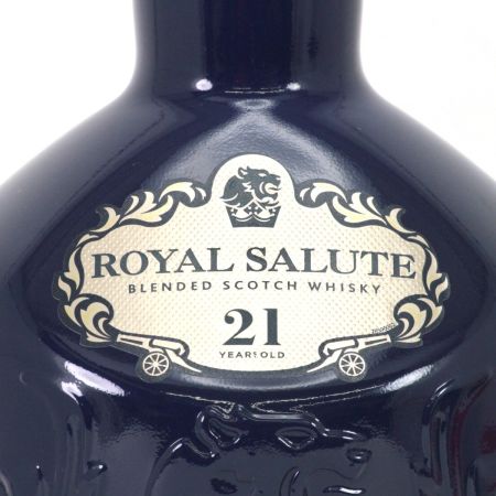  ROYAL SALUTE ロイヤルサルート 21年 シグナチャーブレンド スペシャルエディション 700ml 40度 青陶器 ギフトBOX付 未開栓