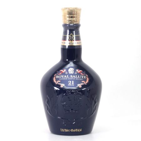  ROYAL SALUTE ロイヤルサルート 21年 シグナチャーブレンド スペシャルエディション 700ml 40度 青陶器 ギフトBOX付 未開栓