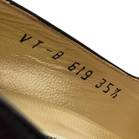  VERSACE ベルサーチ レザーパンプス 22.5cm  B619 ブラック