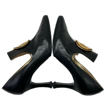  VERSACE ベルサーチ レザーパンプス 22.5cm  B619 ブラック