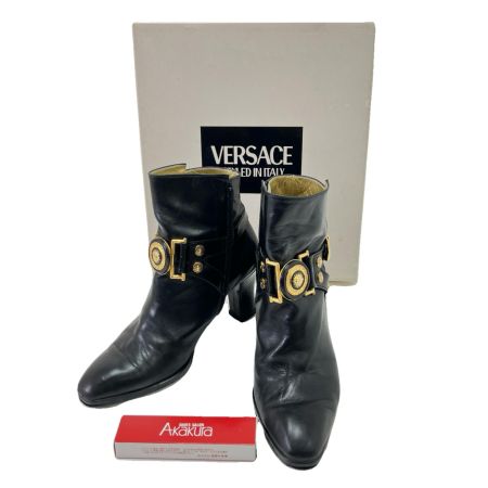  VERSACE ベルサーチ ショートブーツ 22.5cm  B830 ブラック