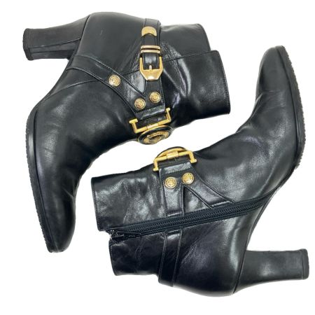  VERSACE ベルサーチ ショートブーツ 22.5cm  B830 ブラック