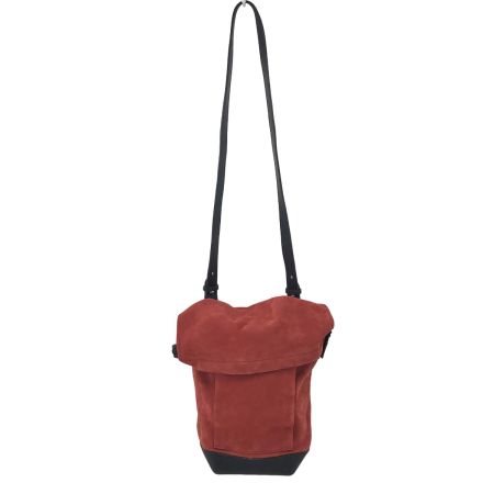  TOMORROW LAND×SOMES ショルダーバッグ レッド×ブラウン