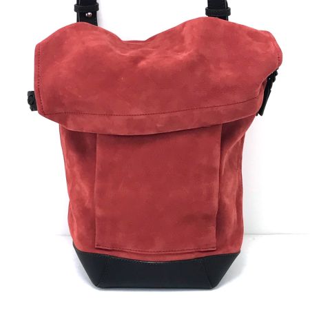  TOMORROW LAND×SOMES ショルダーバッグ レッド×ブラウン