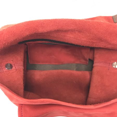  TOMORROW LAND×SOMES ショルダーバッグ レッド×ブラウン