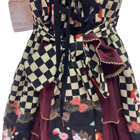  Metamorphose メタモルフォーゼ まどろみの浪漫バッスルJSK ブラック×ワインレッド