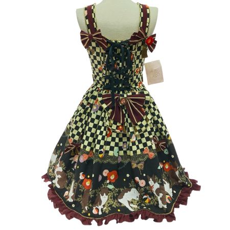  Metamorphose メタモルフォーゼ まどろみの浪漫バッスルJSK ブラック×ワインレッド