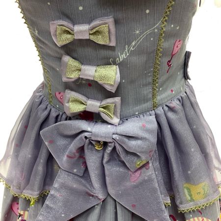  Metamorphose メタモルフォーゼ CL night carnival シャーリングジャンパースカート パープル