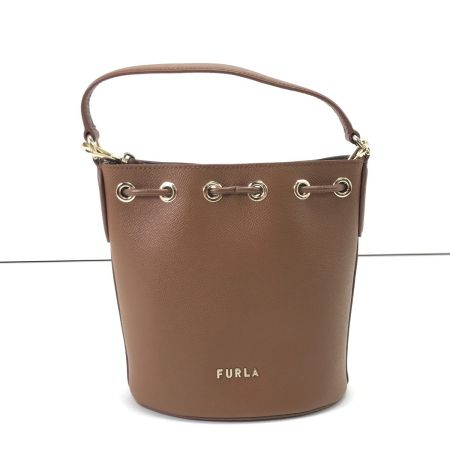  FURLA フルラ 2WAYショルダーバッグ クリオミニバケットバッグ WB00588 ブラウン