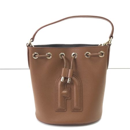  FURLA フルラ 2WAYショルダーバッグ クリオミニバケットバッグ WB00588 ブラウン