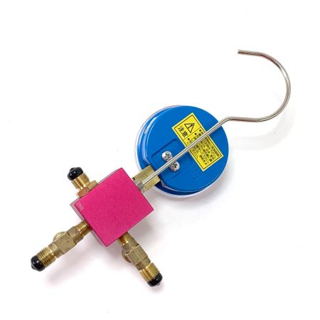  イチネンTASCO R410AR32用 ボールバルブ式 シングルゲージマニホールドTA123C（TA141G） TA141G