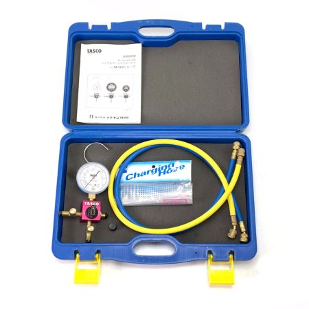  イチネンTASCO R410AR32用 ボールバルブ式 シングルゲージマニホールドTA123C（TA141G） TA141G