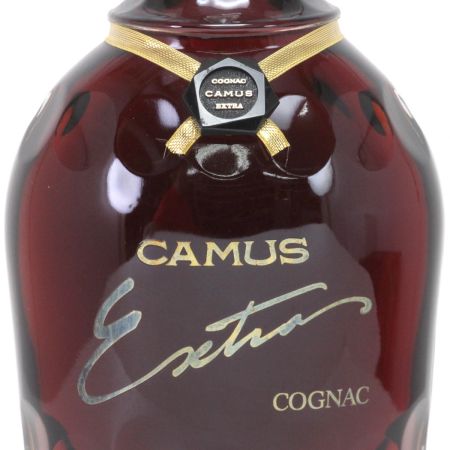  CAMUS カミュ コニャック エクストラ ロングネックボトル 700ml 40度 液漏れ跡あり 未開栓