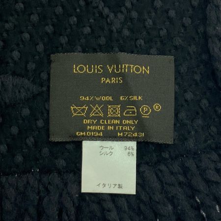  LOUIS VUITTON ルイヴィトン エシャルプ・ロゴマニア モノグラム ブラック
