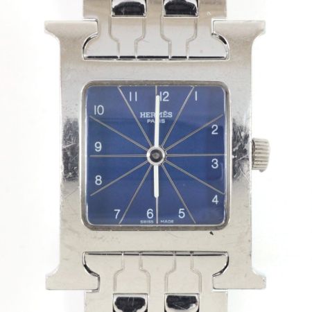  HERMES エルメス Hウォッチ レディースクォーツ腕時計 HH1.210