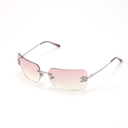  CHANEL シャネル サングラス 62□17 120 4017-D ライトピンク