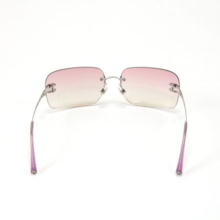  CHANEL シャネル サングラス 62□17 120 4017-D ライトピンク