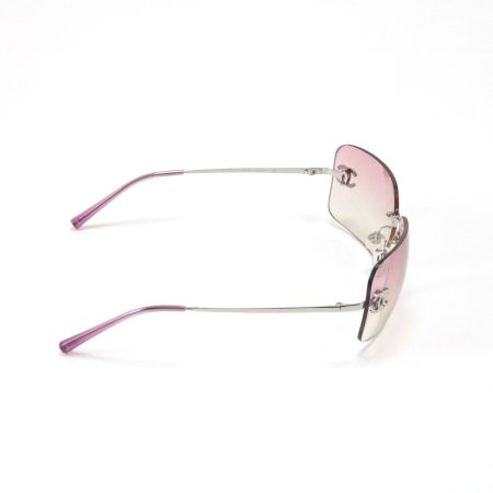  CHANEL シャネル サングラス 62□17 120 4017-D ライトピンク