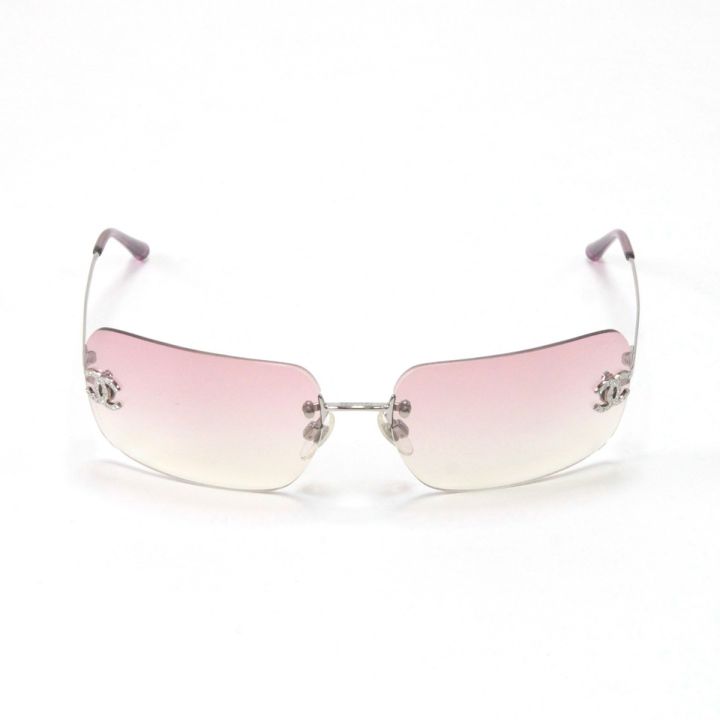 CHANEL シャネル サングラス 62□17 120 4017-D ピンク CHANEL シャネル サングラス 62□17 120 4017-D ライトピンク - 中古