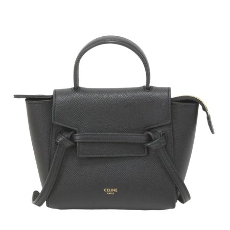  CELINE セリーヌ ベルトバッグ ピコ ハンドバッグ 194263ZVA.38NO ブラック