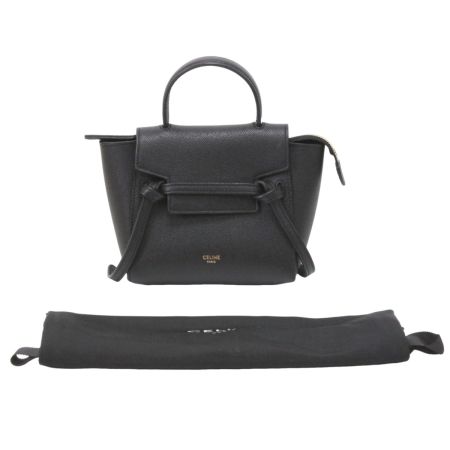  CELINE セリーヌ ベルトバッグ ピコ ハンドバッグ 194263ZVA.38NO ブラック