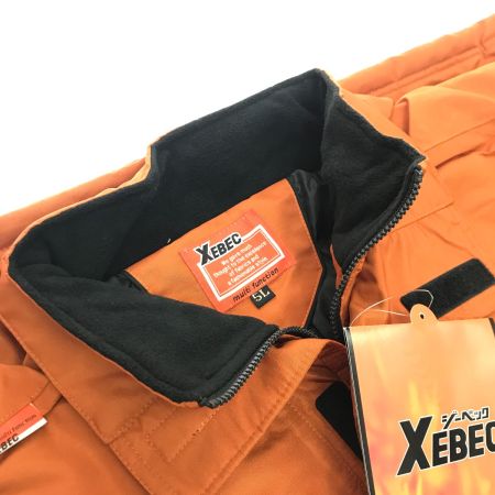  ジーベック 5Ｌサイズ 防寒服上下 オレンジ