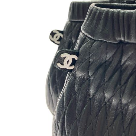  CHANEL シャネル マトラッセ キルティング 約23cm ブラック