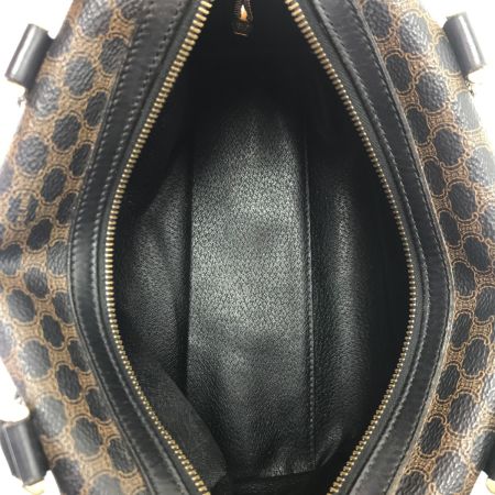  CELINE セリーヌ マカダム柄 ボストンバッグ MC98/1 ブラウン×ブラック