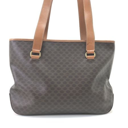  CELINE セリーヌ トートバッグ マカダム柄 ブラウン