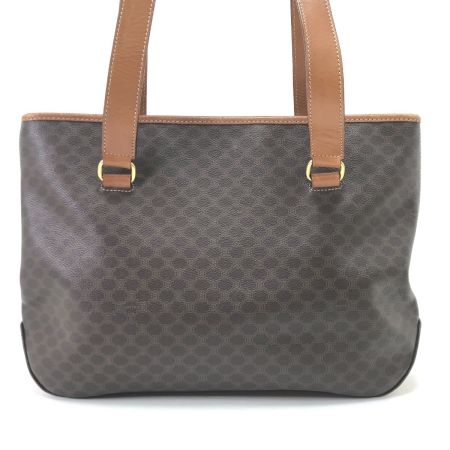  CELINE セリーヌ トートバッグ マカダム柄 ブラウン