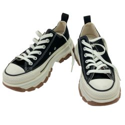 $$ CONVERSE コンバース TREKWAVE OX オールスター トレックウエーブ OX 24.5cm 1SD664 ブラック Aランク