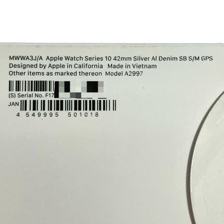  Apple アップル Applewatch アップルウォッチ Series 10 (GPS) 42ｍｍ 68007