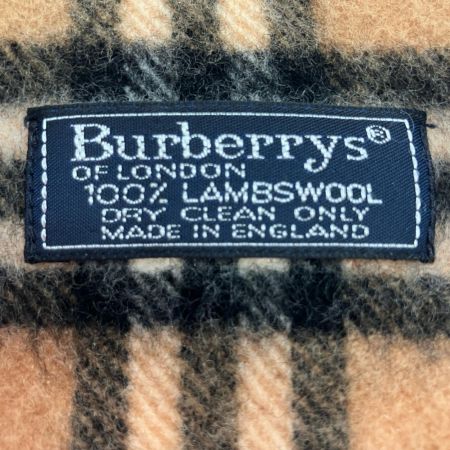  Burberrys バーバリーズ マフラー LAMBSWOOL ノバチェック柄 ブラウン