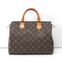 $$ LOUIS VUITTON ルイヴィトン モノグラム スピーディ30 ハンドバッグ M41526 ブラウン Cランク