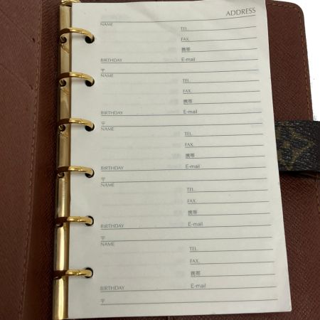  LOUIS VUITTON ルイヴィトン モノグラム アジェンダPM 手帳カバー R20005