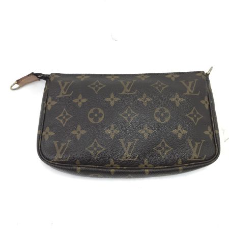  LOUIS VUITTON ルイヴィトン ポーチ モノグラム アクセサリーソワール ストラップ付 ファスナータブ欠損 M51980