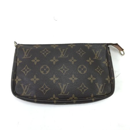  LOUIS VUITTON ルイヴィトン ポーチ モノグラム アクセサリーソワール ストラップ付 ファスナータブ欠損 M51980
