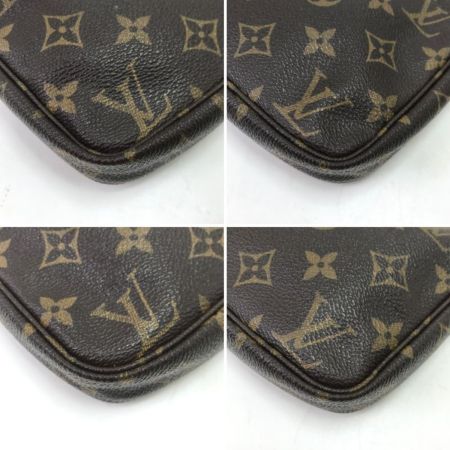  LOUIS VUITTON ルイヴィトン ポーチ モノグラム アクセサリーソワール ストラップ付 ファスナータブ欠損 M51980