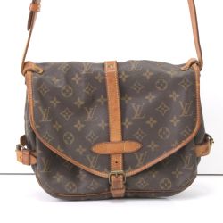 $$ LOUIS VUITTON ルイヴィトン モノグラム ソミュール30 ショルダーバッグ M42256 Cランク