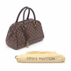 $$ LOUIS VUITTON ルイヴィトン ハンドバッグ ダミエ ドゥオモ N60008 ブラウン Bランク